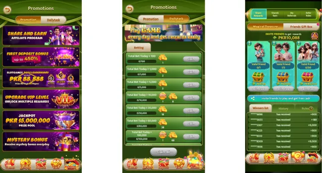 Pak Super Game bonuses